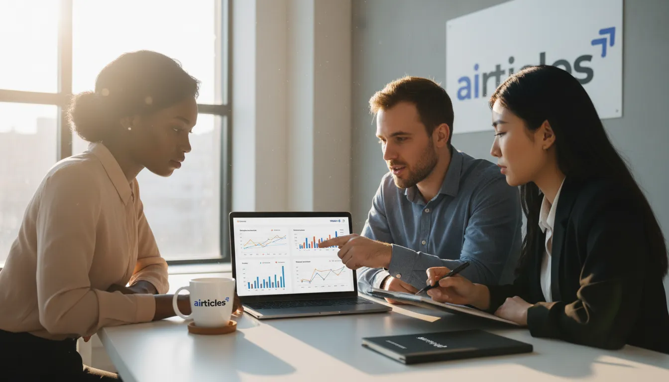 profissionais-colaboram-site-rank-dados.webp Profissionais colaborando em um site de rank, analisando dados de desempenho e otimização para melhores resultados online.