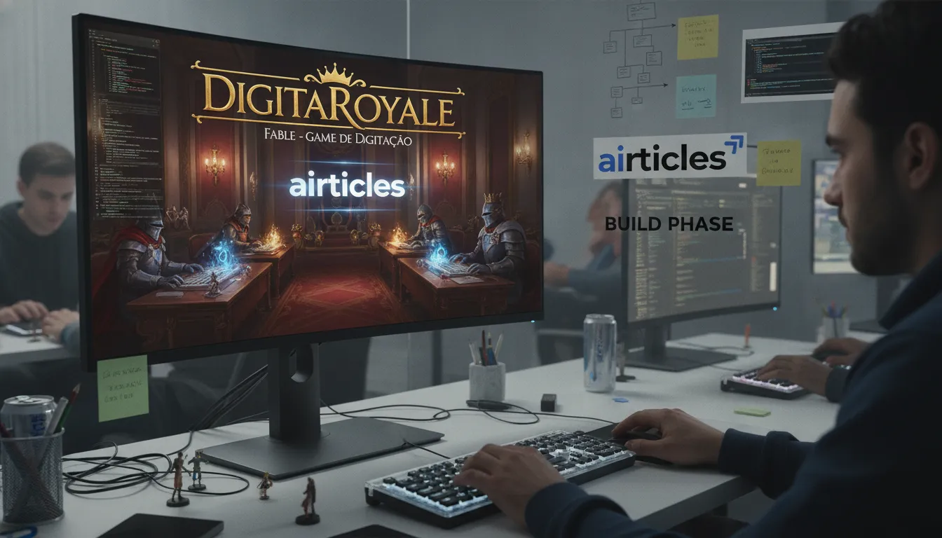 DigitaRoyale: Jogo une desafios de digitação e batalhas em ambiente 3D