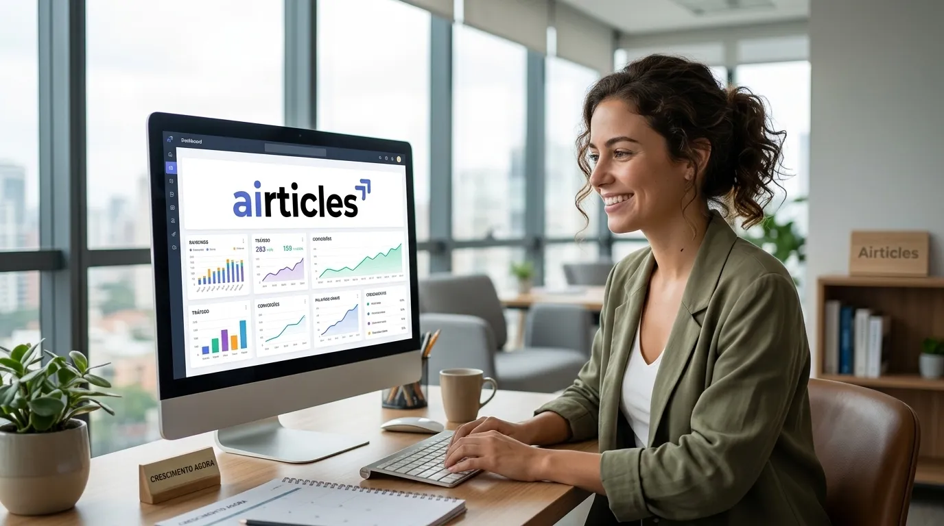 melhore suas palavras-chave com a automação de conteúdo em um painel digital otimizado e moderno